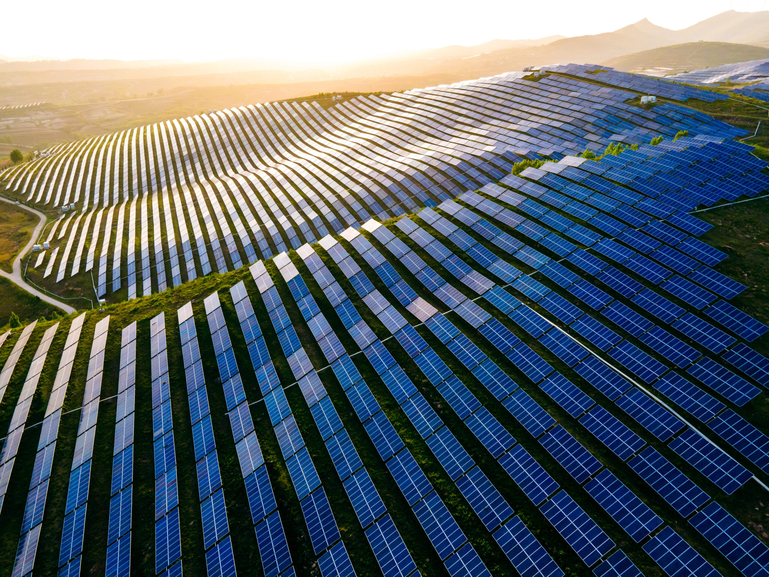 Aerial View Solar Panel